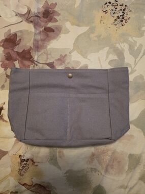 Portland Leather Canvas Pouch Organizer In MEDIUM